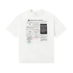 Maison Margiela MM6 T-Shirt Black White