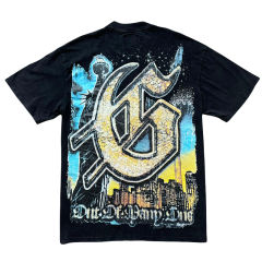 Godspeed Skull Driving Landscape Print Washed Version Tee 2 colors