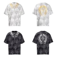 Chr0me Hearts Distressed Cross T-Shirts (Black/White)