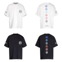 Chr0me Hearts Distressed Cross T-Shirts (Black/White)