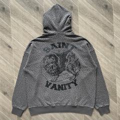 1:1 Top Quality Saint Vanity Rhinestone Hoodie