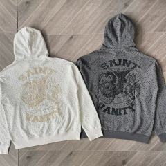 1:1 Top Quality Saint Vanity Rhinestone Hoodie