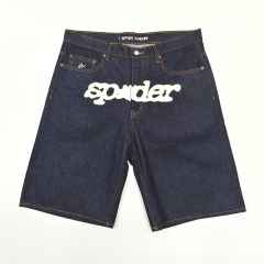 1:1 quality version LOGO Printed V3 Denim Shorts 2 colors