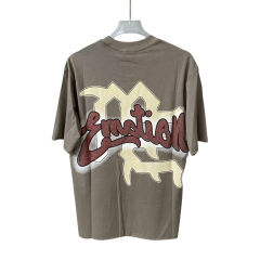 Mixed Emotion Red Diamond Letter Masked Angel Print Tee