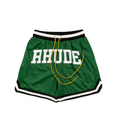 Rhude Color-blocking letter print breathable shorts 4 colors