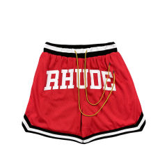 Rhude Color-blocking letter print breathable shorts 4 colors