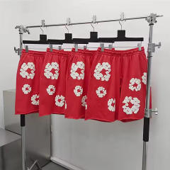 1:1 Quality Denim Tears Cotton Flower Foamed Print Shorts 10 Colors