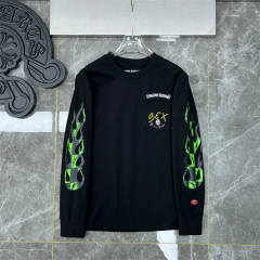 Chr0me Hearts STAY FAST Long-Sleeve Black T-Shirt