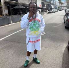 1:1 quality Coral Red Monogrammed Hoodie & Shorts Set