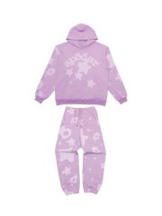 1:1 Quality Big Star Taro Purple Hoodie & Pants Set