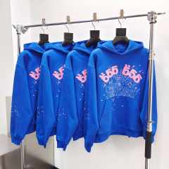1:1 Quality 555 Web Blue Hoodie & Pants Set