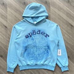 1:1 Quality SS25 Blue Web Clean Fits Hoodie & Pants Set