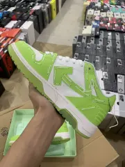 Off-White Out Of Office Low-Top Leather OW Sneakers Shoes White (Size 7-13)