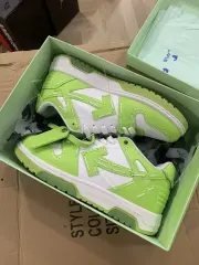 Off-White Out Of Office Low-Top Leather OW Sneakers Shoes White (Size 7-13)