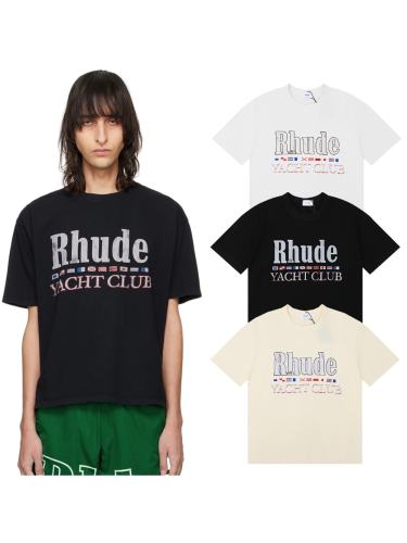 Rhude Classic Label National flag Print Tee 3 colors