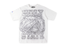 1:1 quality version Hellstar Creative Basketball Letter Print Washed Version Tee