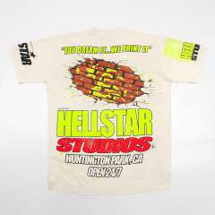 1:1 Quality Hellstar Through the Wall Noise Portrait Print Tee with NFC tag