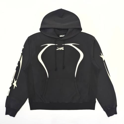 1:1 Quality Hellstar Geometric Print Sport Hoodie with NFC tag 2 colors