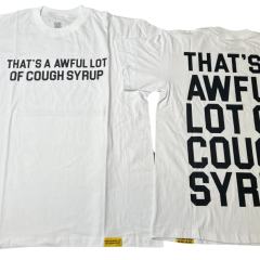 Cough Syrup Cartoon Graffiti Alphabet Portrait Printed Tee 8 colors