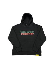 Cough Syrup Grayish red and green Print hoodie