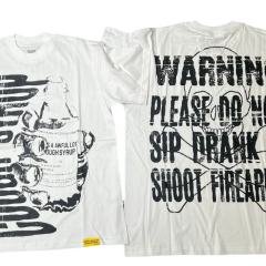 Cough Syrup Cartoon Graffiti Alphabet Portrait Printed Tee 8 colors