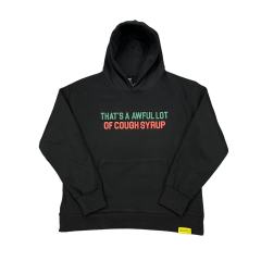 Cough Syrup Grayish red and green Print hoodie