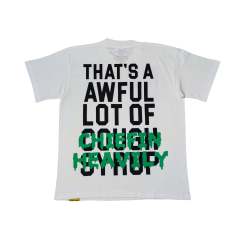 Cough Syrup Cartoon Graffiti Alphabet Portrait Printed Tee 8 colors
