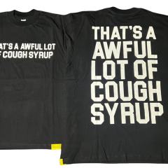 Cough Syrup Cartoon Graffiti Alphabet Portrait Printed Tee 8 colors