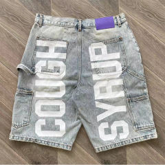 That's A Awful Lot of Cough Syrup Rhinestone Denim Shorts