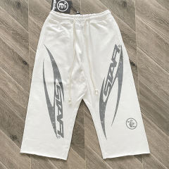 Hellstar Studios Sports Gel Cotton High-Street Style Casual Sports Cropped Pants
