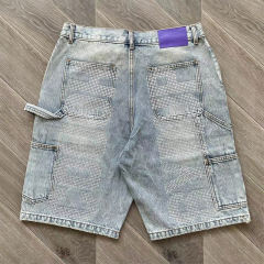 That's A Awful Lot of Cough Syrup Rhinestone Denim Shorts
