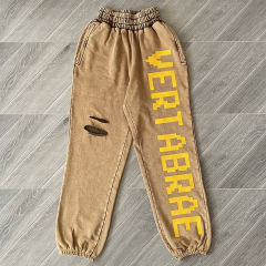 Vertabrae Washed Sweatpants Black Purple