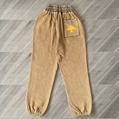 Vertabrae Washed Sweatpants Black Purple