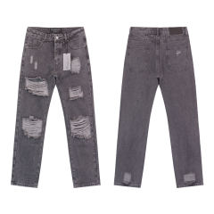 28193958 leg scratched jeans 2 colors