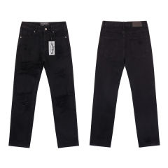 28193958 leg scratched jeans 2 colors