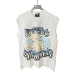 28475726 Angel Print Rhinestone Vest