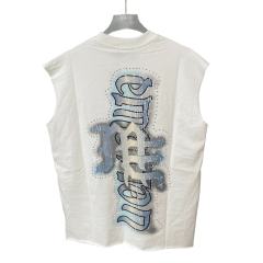 28475726 Angel Print Rhinestone Vest