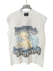 28475726 Angel Print Rhinestone Vest