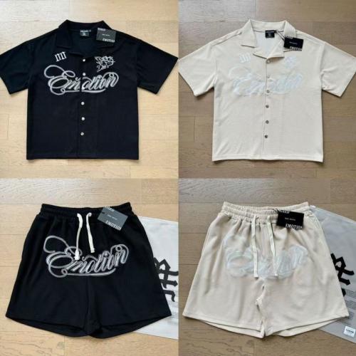 Mixed Emotion Waffle Shirt & Shorts