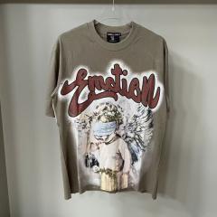 Mixed Emotion Rhinestone Angel T-Shirt Tee