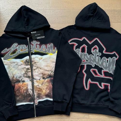 Mixed Emotion Rhinestone Hoodie
