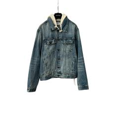 1:1 quality version Fake Two-piece Hooded Denim Jacket 28491828