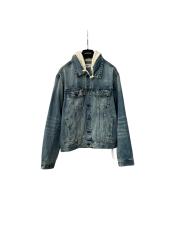 1:1 quality version Fake Two-piece Hooded Denim Jacket 28491828