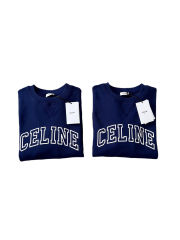 Openwork Flocked Letter Crewneck Pullover Sweatshirt 28494592
