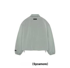 1:1 quality version Solid Color Zipper Pleated Pilot Thin Jacket 3 colors