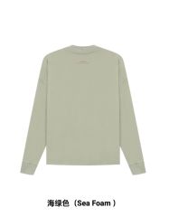 1:1 quality version 27968544 Beige Flocked Letter Long Sleeve T-Shirt 3 colors