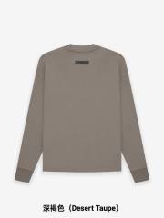 1:1 quality version 27968544 Beige Flocked Letter Long Sleeve T-Shirt 3 colors