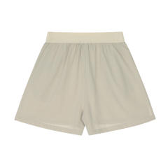 Simple Solid Color Embossed Letter Casual Shorts 2 colors