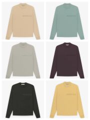 1:1 quality version 27968555 Stereoscopic Silicone Letter Long Sleeve T-Shirt 6 colors