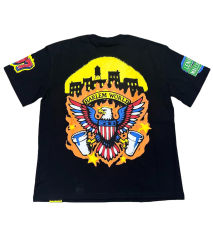 Star-Spangled Banner Colorway Graffiti Letter Eagle Print Tee 28599023